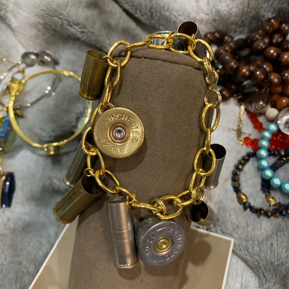 Bullet charm bracelet